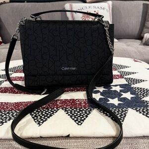 Calvin Klein Black Logo Shoulder Bag